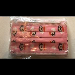 Kids face masks disposable 10 pack 3 layer